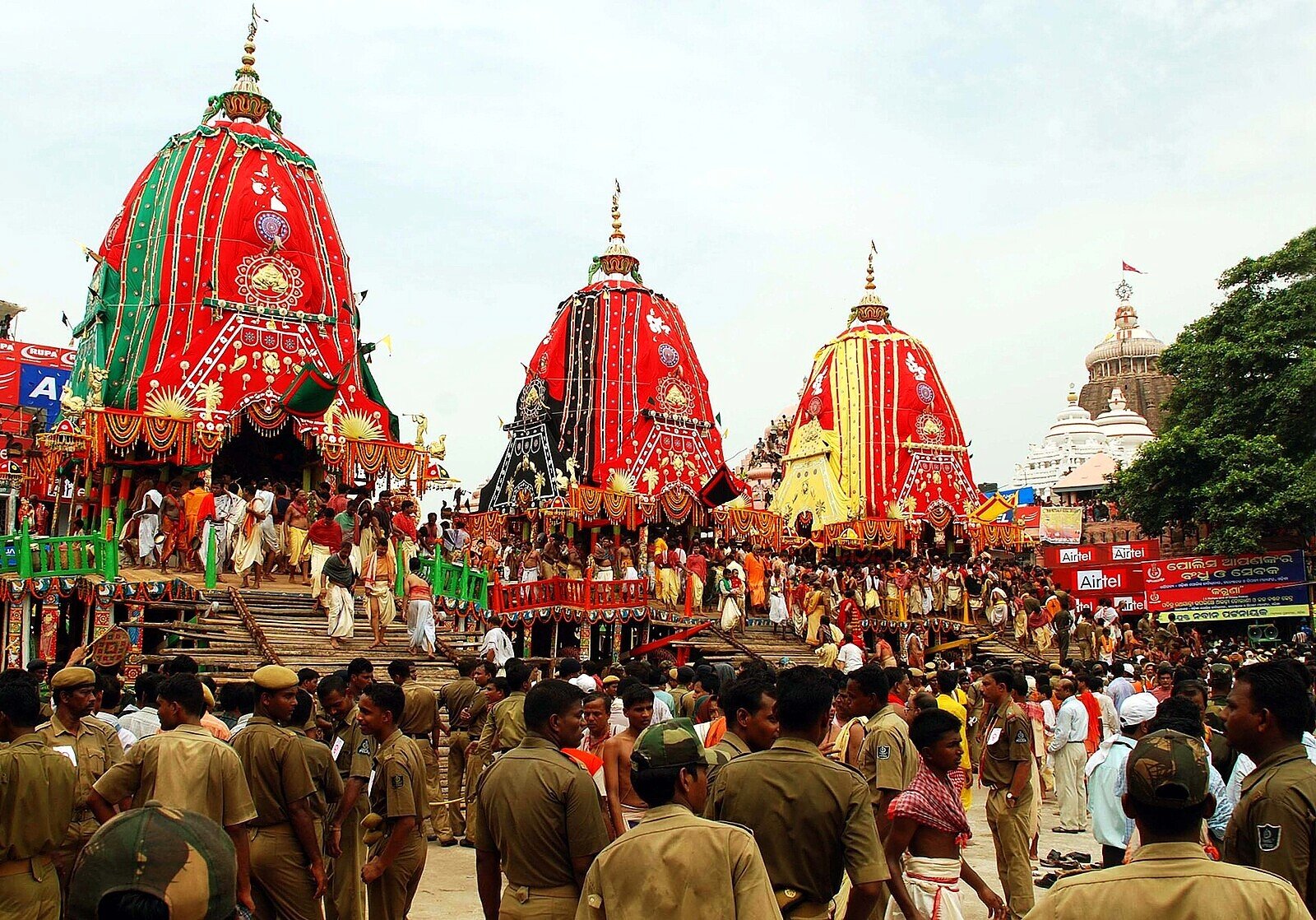 Ratha Yatra procession at Puri